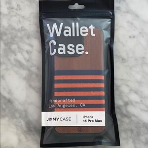 Wallet Case for iPhone 15 Pro Max - Brown and Orange NWOT